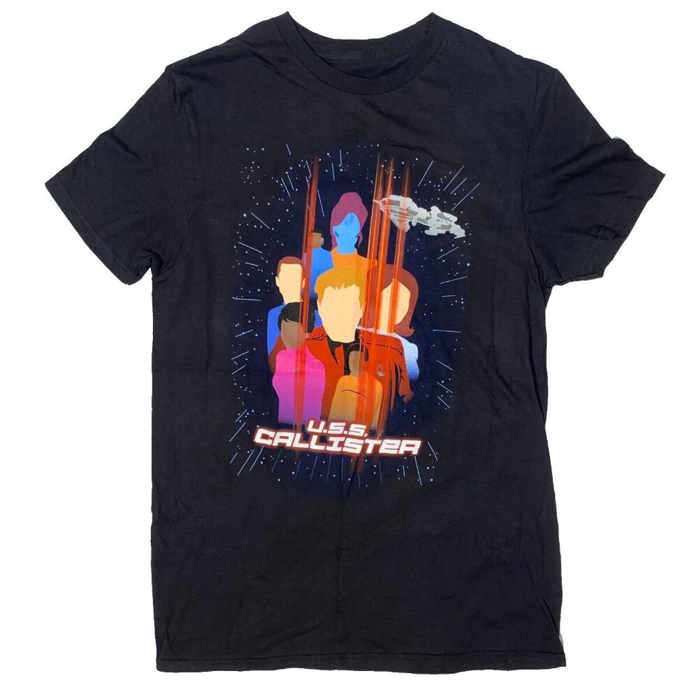 Netflix Black Mirror USS Callister Sci-fi Tv Show Black Graphic Tshirt - S